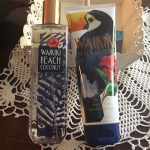 BBW Waikiki Beach Coconut body spray & lotion